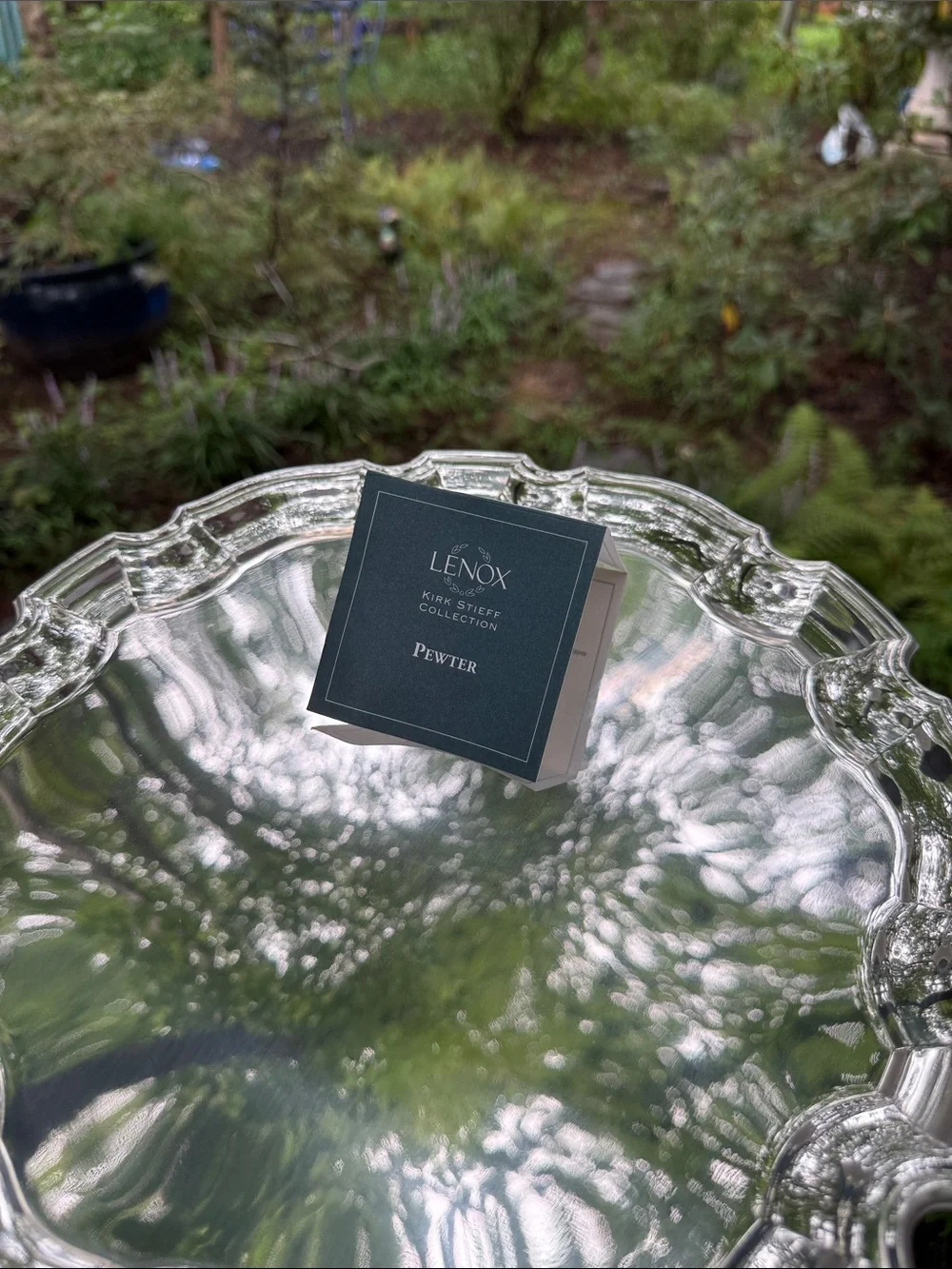 Lenox Clear Glass Scalloped Serving Bowl